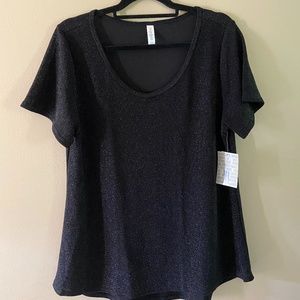 Black Sparkly Classic Tee